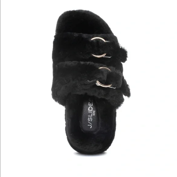 J Slides Shoes Jslides Brooke Shearling Outside And Inside